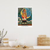 St. Kateri Tekakmet katholiek poster in de klas (Keuken)