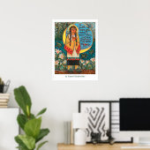 St. Kateri Tekakmet katholiek poster in de klas (Thuiskantoor)