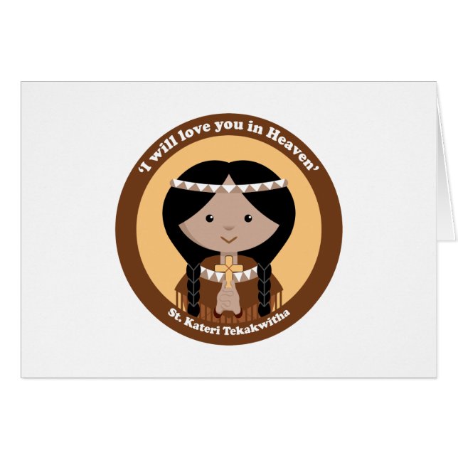 St. Kateri Tekakwitha (Voorkant Horizontaal)