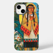 St. Kateri Tekakwitha iPhone 14 hoesje (Achterkant)