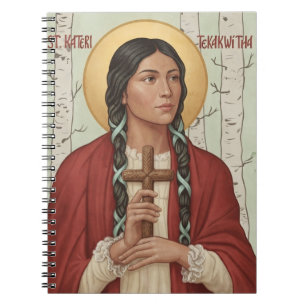 St. Kateri Tekakwitha Katholieke Heilige Lily Moha Notitieboek