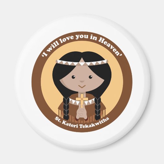 St. Kateri Tekakwitha Magneet (Voorkant)