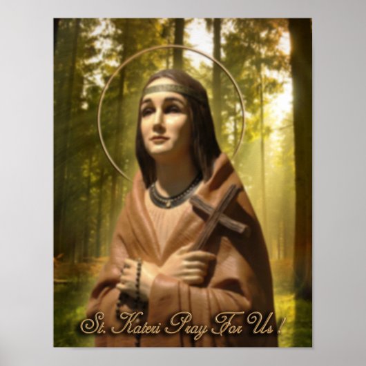 St Kateri Tekakwitha Poster (Voorkant)