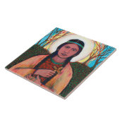 St Kateri Tekakwitha Tegeltje (Zijkant)