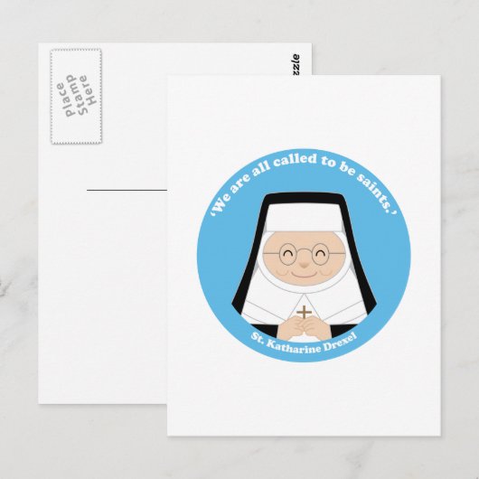 St. Katharine Drexel Briefkaart (Voorkant / Achterkant)