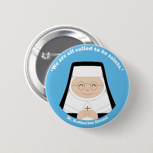 St. Katharine Drexel Ronde Button 5,7 Cm (Voorkant /achterkant)