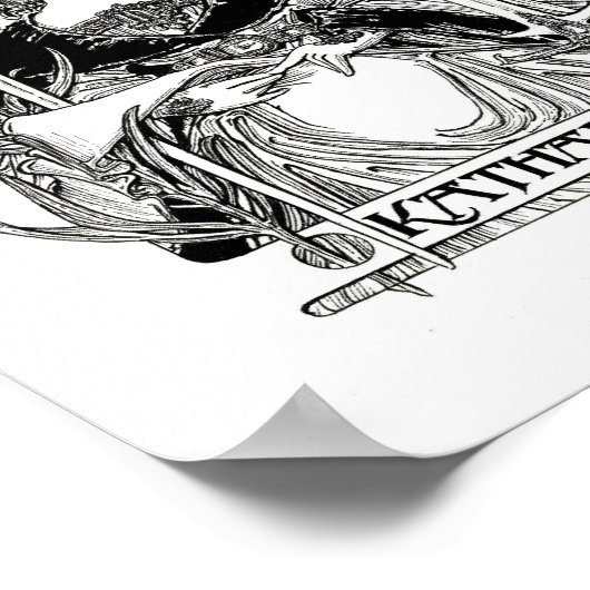 St. Katherine van Alexandrië Poster (Hoek)