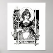 St. Katherine van Alexandrië Poster (Voorkant)