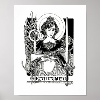 St. Katherine van Alexandrië Poster