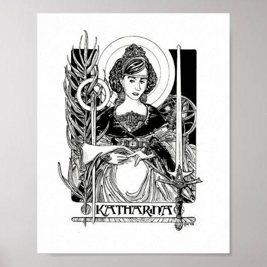 St. Katherine van Alexandrië Poster (Voorkant)