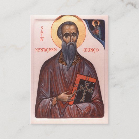 St. Kentigern First Bishop of Glasgow Prayer Card Plaatskaartje (Voorkant)