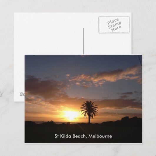 St Kilda Beach Melbourne Briefkaart (Voorkant / Achterkant)
