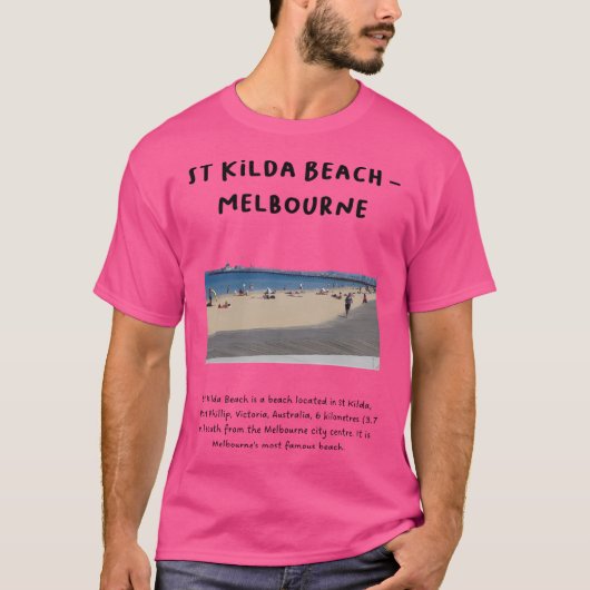 St Kilda Beach Melbourne T-shirt (Voorkant)
