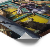 St Kilda Rooftop Art Rocket Sculpture Melbourne Poster (Hoek)