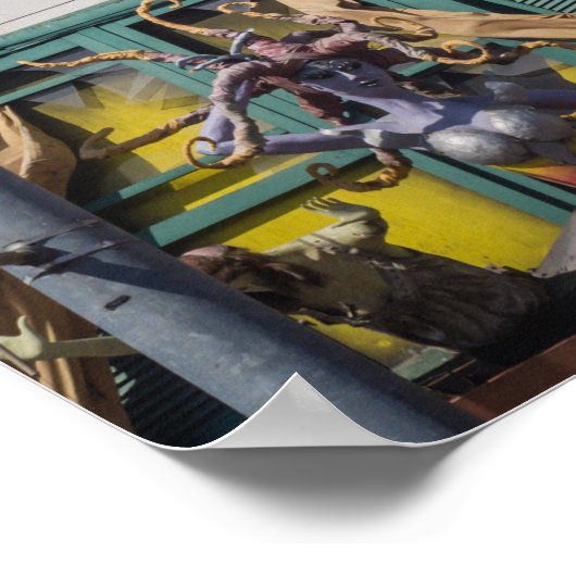 St Kilda Rooftop Art Rocket Sculpture Melbourne Poster (Hoek)