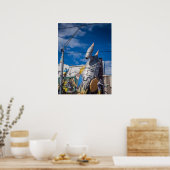 St Kilda Rooftop Art Rocket Sculpture Melbourne Poster (Keuken)