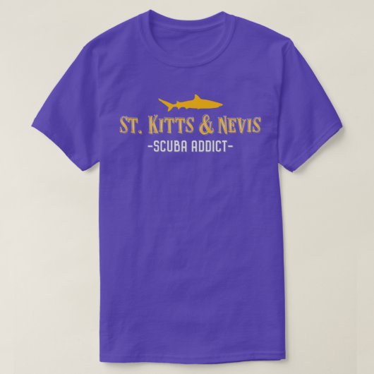 St Kitts amp Nevis Diving Shark T-shirt (Design voorkant)