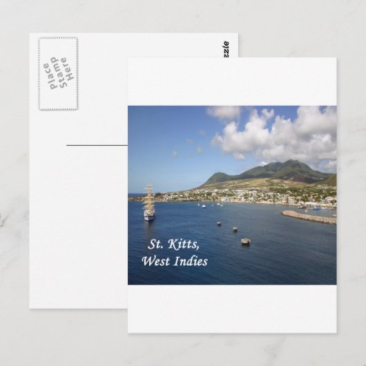 St. Kitts Briefkaart (Voorkant / Achterkant)