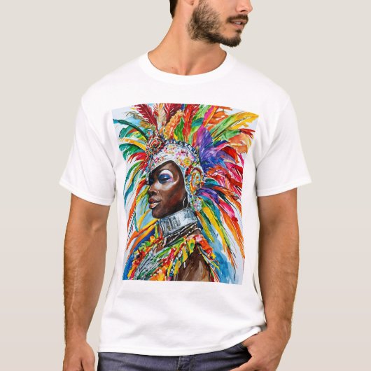 St. Kitts en Nevis National Carnaval T-shirt (Voorkant)