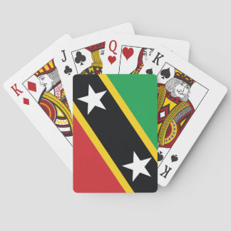 St Kitts en Nevis nationale vlag poker kaarten
