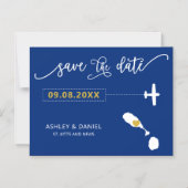 St. Kitts en Nevis Wedding Save the Date Kaart, Magnetische Uitnodiging (Voorkant)