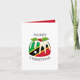 ST KITTS FLAG | Kerstmis | Festief Feestdagen Kaart