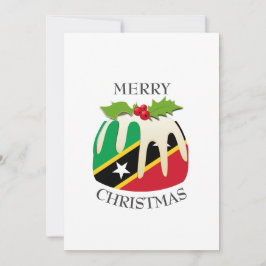 ST KITTS FLAG | Kerstmis | Festief Feestdagenkaart