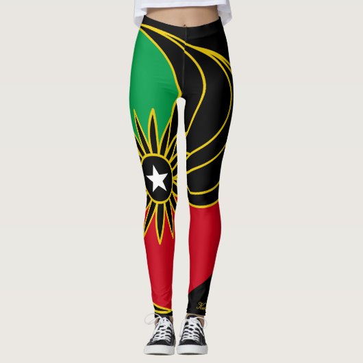 St. Kitts Glamoureuze Leggings (Voorkant)