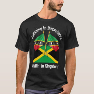 ST KITTS JAMAICA Dual Heritage T-shirt
