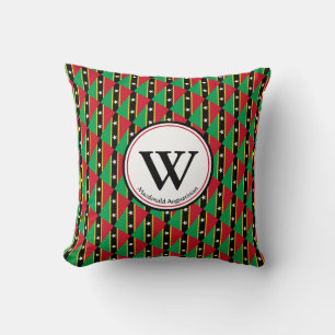 ST KITTS NEVIS Aangepaste Monogram Voeg Uw Naam To Kussen