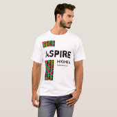 St Kitts Nevis ASPIRE HOGERE Christelijke Geschrif T-shirt (Voorkant volledig)