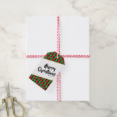 ST KITTS NEVIS Custom Merry-kerstscripts Cadeaulabel (Met Touw)