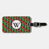 ST KITTS NEVIS Custom Monogram Christelijke Bagage Bagagelabel (Voorkant horizontaal)