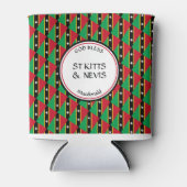 ST KITTS NEVIS Custom Patriotic GOD BLESS Blikjeskoeler (Voorkant)