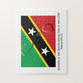 ST KITTS NEVIS | Gezegende natie | KITTITIAN FLAG Legpuzzel