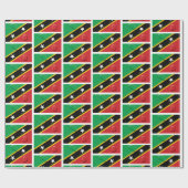 ST KITTS NEVIS | Kittitische vlag Cadeaupapier (Vlak)