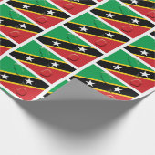 ST KITTS NEVIS | Kittitische vlag Cadeaupapier (Hoek)
