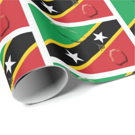 ST KITTS NEVIS | Kittitische vlag Cadeaupapier