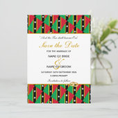 ST KITTS & NEVIS Speciale Bruiloftsviering Save The Date (Staand voorkant)