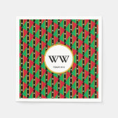 ST KITTS NEVIS Viering Verjaardag Erfgoed Partij Servet (Voorkant)