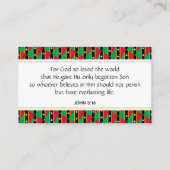 ST KITTS NEVIS VISITEKAARTJE (Achterkant)