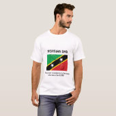 ST KITTS NEVISIAN DAD Sterk Moedig Gepersonaliseer T-shirt (Voorkant volledig)