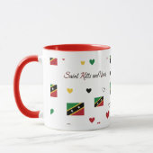 St Kitts Roots Pattern Mug | Caribbean Flag Mok (Links)