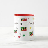 St Kitts Roots Pattern Mug | Caribbean Flag Mok (Midden)
