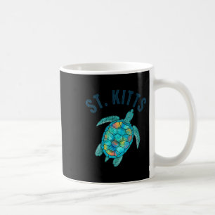 St Kitts Strand Design Zee Schildpad Illustratie C Koffiemok