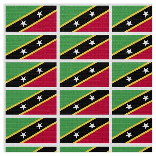 St. Kitts vlag Stof (Swatch)