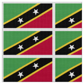 St. Kitts vlag Stof (Close Up)