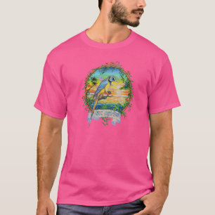 St Kitts West Indies tropische papegaai Vacat T-shirt