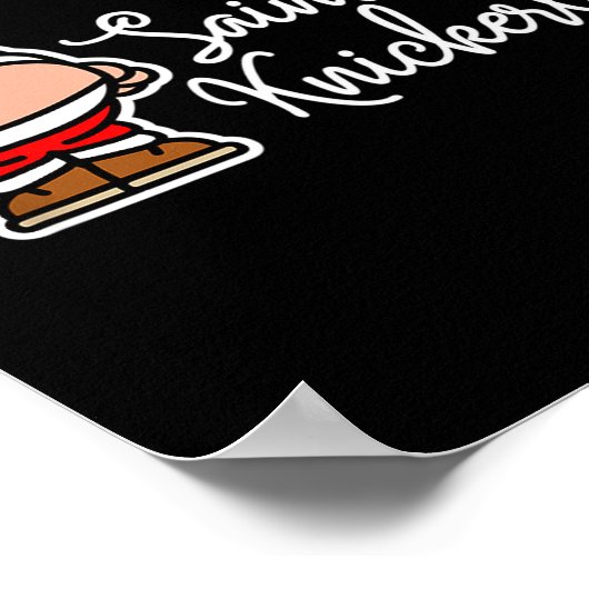 St. Knickerless Funny Mooning Santa Claus Christma Poster (Hoek)