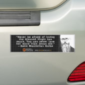 St. Kolbe "Loving Mary"-Bumpersticker Bumpersticker (Op auto)